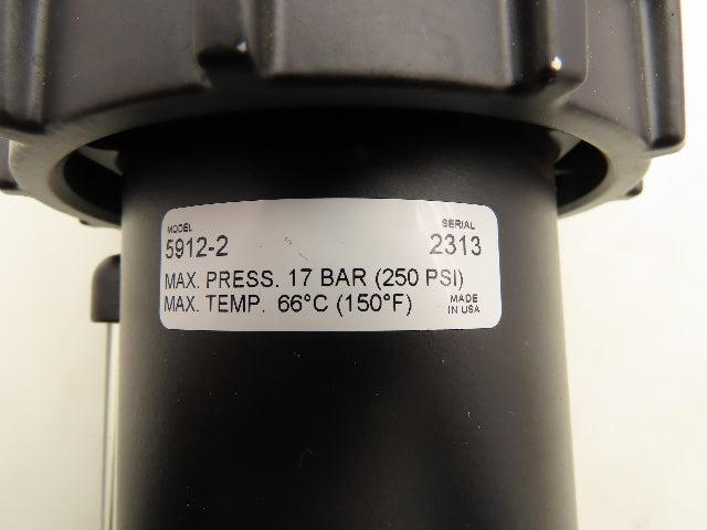 Alemite 5912-2 Pneumatic Air Line Lubricator 16oz 3/4" NPT