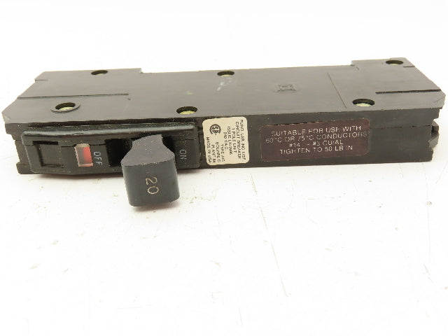 Square D A1B120 Circuit Breaker Vista Trip 120/240VAC 20A 1 Pole