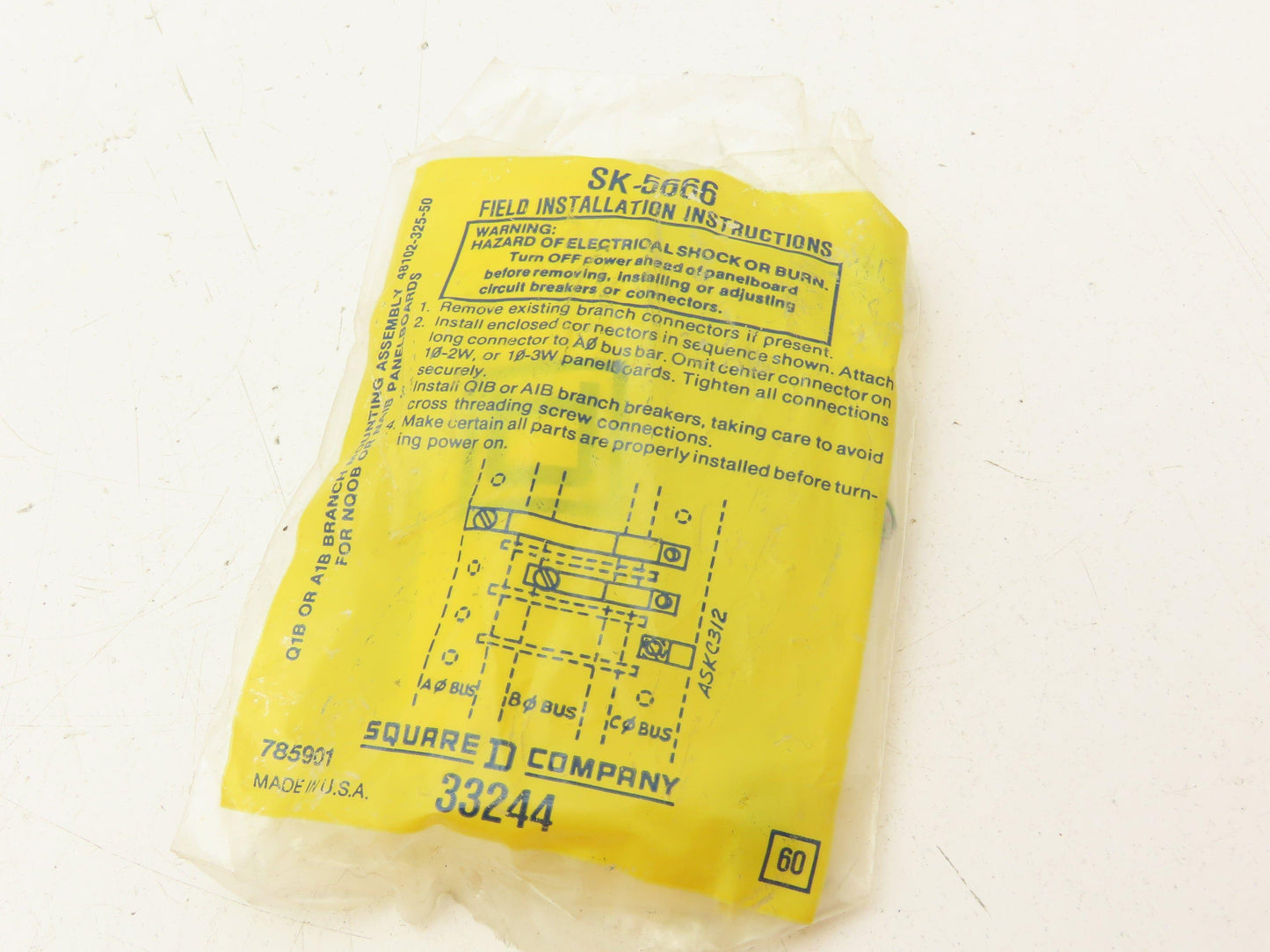 Square D A1B120 Circuit Breaker Vista Trip 120/240VAC 20A 1 Pole