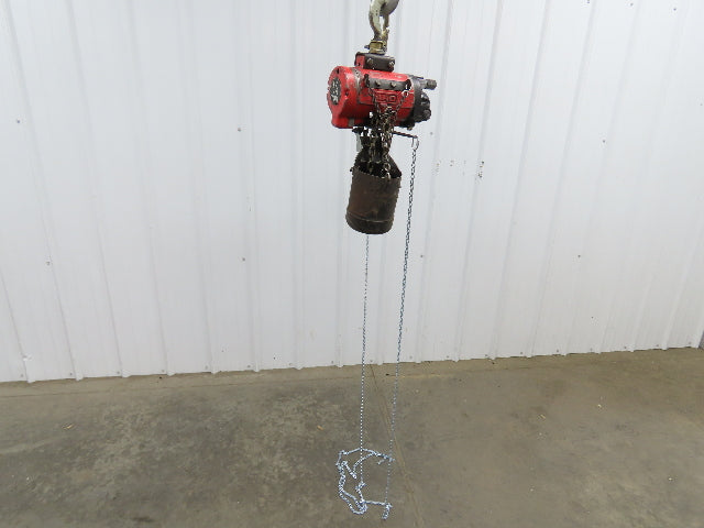 Aro 7717EBA 1/4 Ton 500lb Pneumatic Air Chain Hoist 7'6" Lift Travel Pull Chain