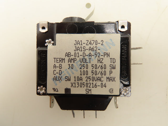 Heinemann JA1-Z470-2 Circuit Breaker 250VAC 30A 50/60HZ