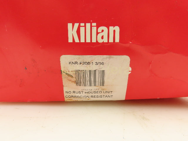 Kilian KNR-F206 1-3/16" Flange Bearing 4-Bolt No-Rust Plastic Washdown Housing