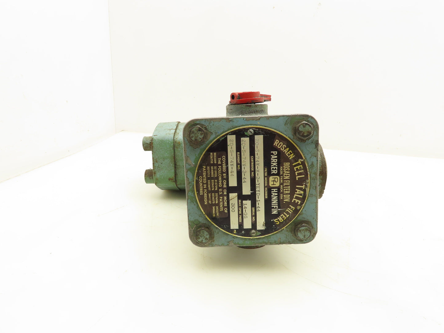 Parker Hannifin 20-S-74W-M-3-YEYD-1-44 Tell Tale Hydraulic Filter 1-1/4" NPT