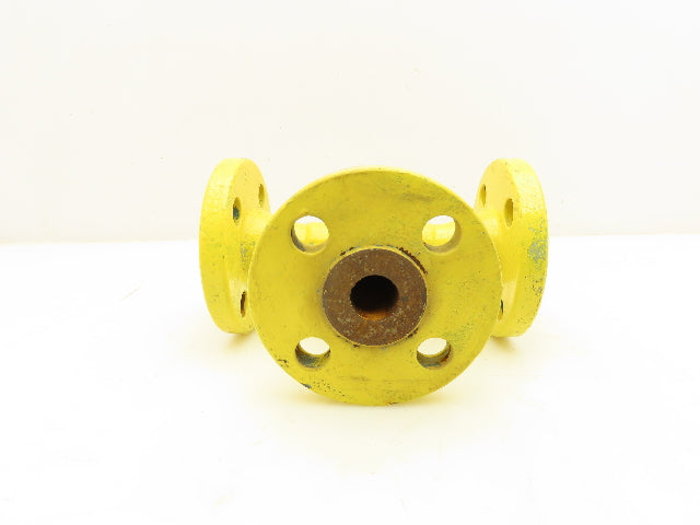 Boltex 3-Way Tee Fitting Valve 1" Flanged 4-Bolt Class 300