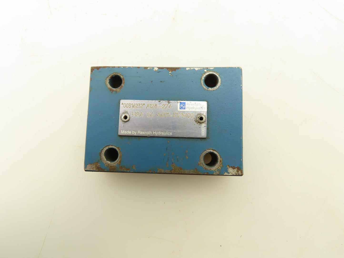 Bosch Rexroth HSA 06 A001-31/M00 Valve Cover Plate Size 6 Faceplate Lot of 4