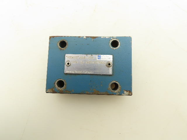 Bosch Rexroth HSA 06 A001-31/M00 Valve Cover Plate Size 6 Faceplate Lot of 4