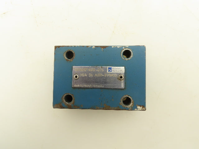 Bosch Rexroth HSA 06 A001-31/M00 Valve Cover Plate Size 6 Faceplate Lot of 4