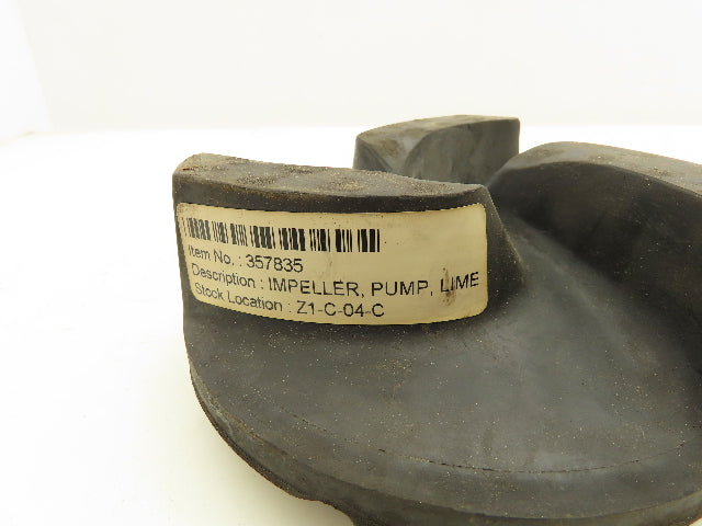 Weir B1052R55 Rubber Slurry Pump Lime Impeller For 1.5/1 B-AHR Slurry Pumps