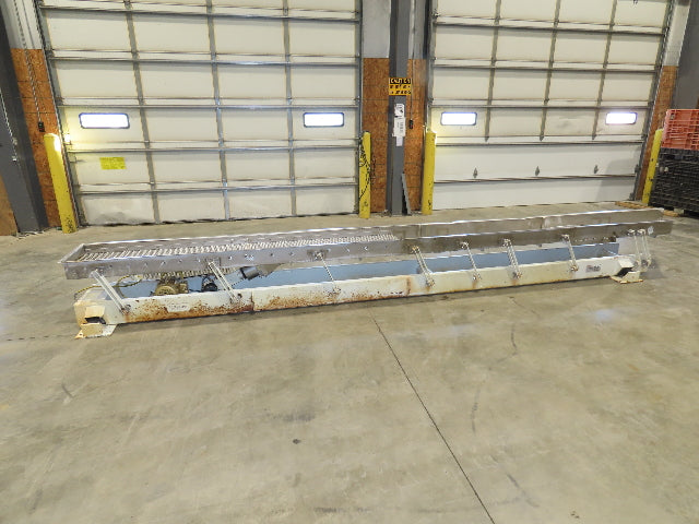 Link-Belt 18"x19' Stainless Vibrating Shaker Feeder Conveyor Food Process