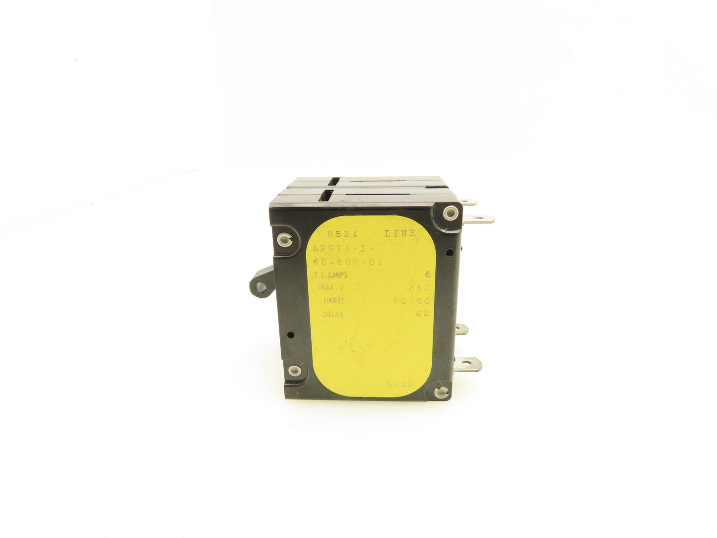 Airpax APG11-1-62-602-01 Circuit Breaker 250V 6A Lot Of 5