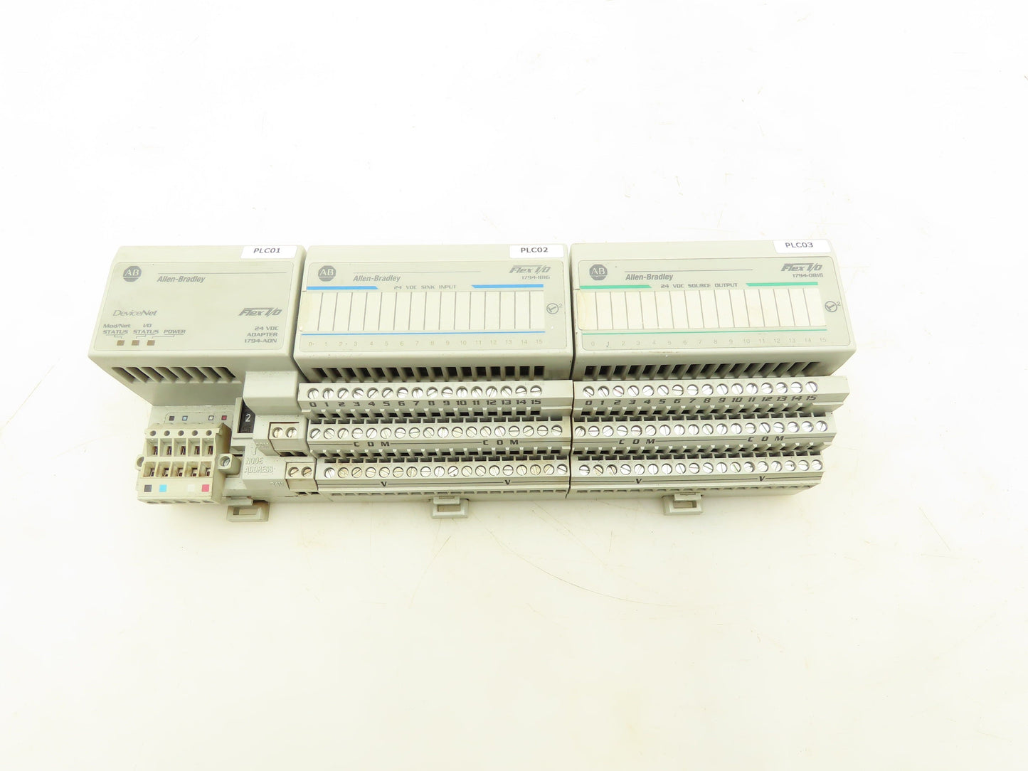 Allen Bradley 1794-IB16 DeviceNet Adapter Module PLC Input Output Power Supply
