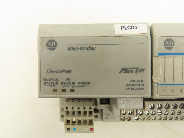 Allen Bradley 1794-IB16 DeviceNet Adapter Module PLC Input Output Power Supply