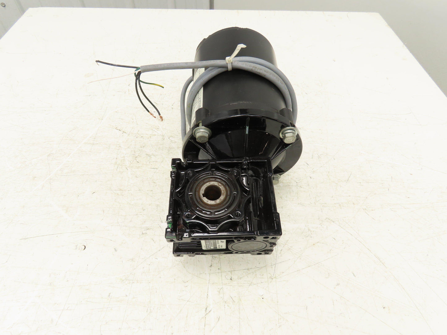 Marathon MicroMax Gearmotor 60:1 Reducer .25Hp 230V 3PH 29 RPM Hollow Shaft 56C