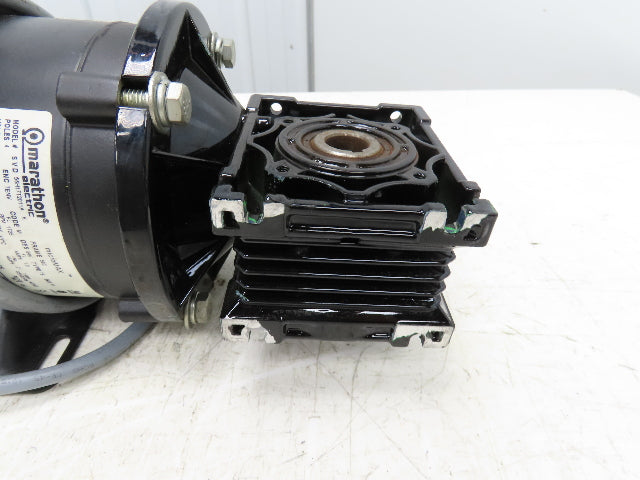 Marathon MicroMax Gearmotor 60:1 Reducer .25Hp 230V 3PH 29 RPM Hollow Shaft 56C