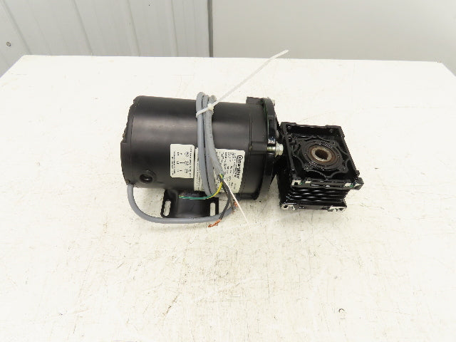 Marathon MicroMax Gearmotor 60:1 Reducer .25Hp 230V 3PH 29 RPM Hollow Shaft 56C