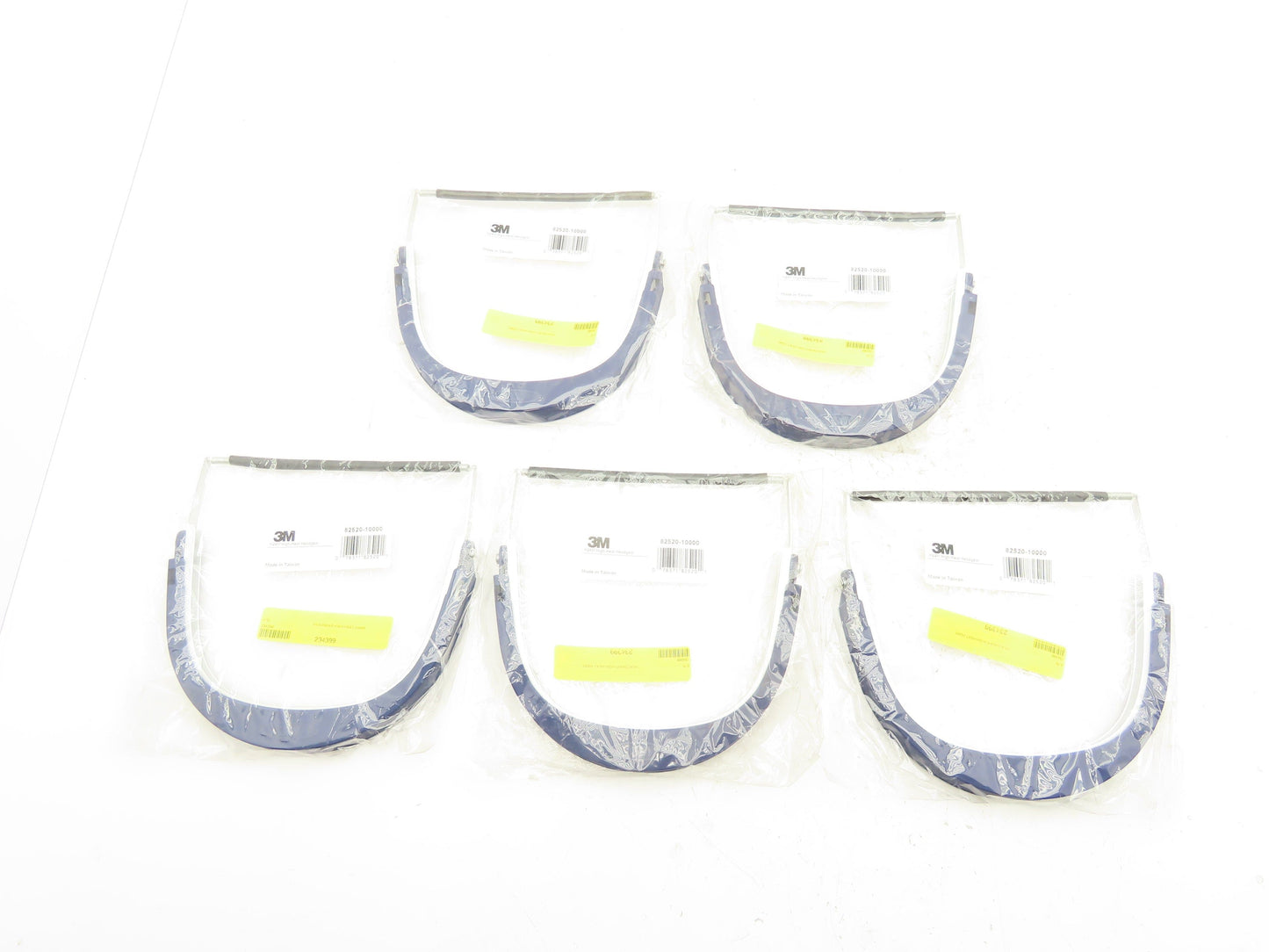 3M 82520-10000 High Heat Hard Hat Headgear Faceshield Holder Lot of 5