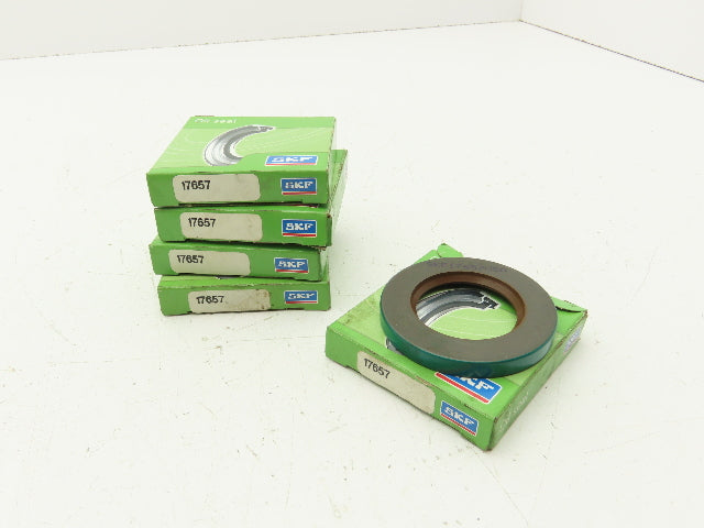 SKF 17657 Single Lip Oil Seal Solid 1.750"ID 2.875"OD 0.313" Width Lot Of 5