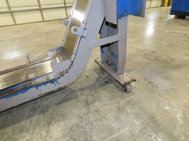 LNS Turbo Magnetic Slide CNC Chip Conveyor 77" Infeed 45-52" Discharge 460V 3PH