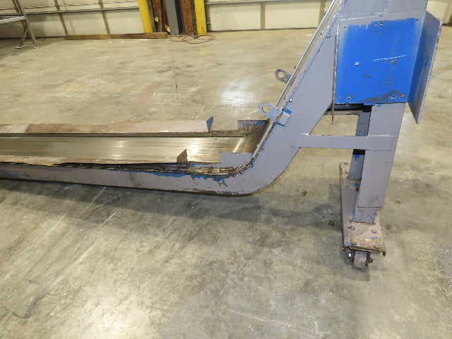 LNS Turbo Magnetic Slide CNC Chip Conveyor 77" Infeed 45-52" Discharge 460V 3PH
