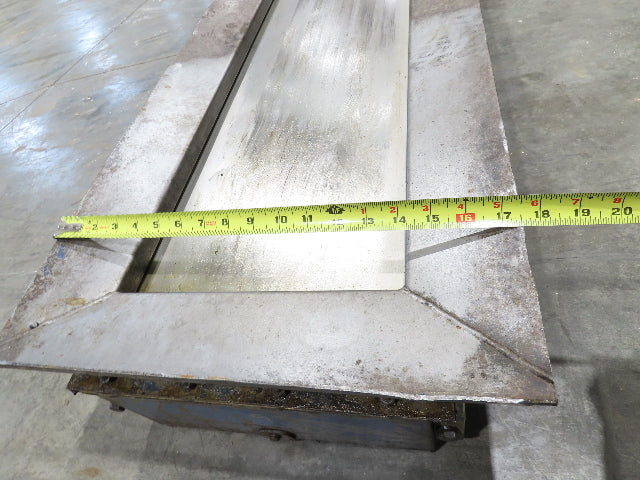 LNS Turbo Magnetic Slide CNC Chip Conveyor 77" Infeed 45-52" Discharge 460V 3PH