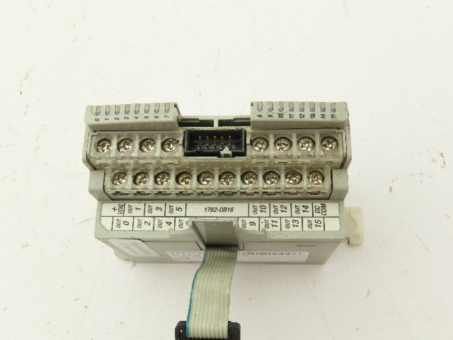 Allen Bradley 1762-OB16 MicroLogix 16pt Output Module 24V Ser A Rev B *No Cover*