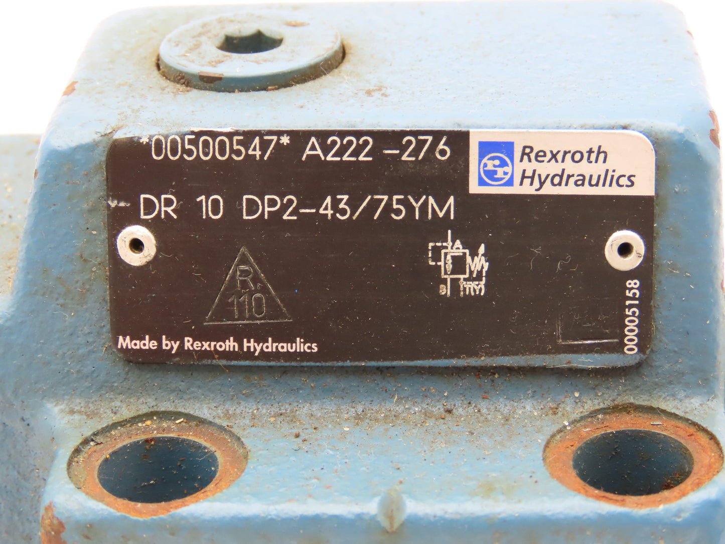 Rexroth DR 10 DP2-43/75YM Hydraulic Pressure Reducing Control Valve R900500547