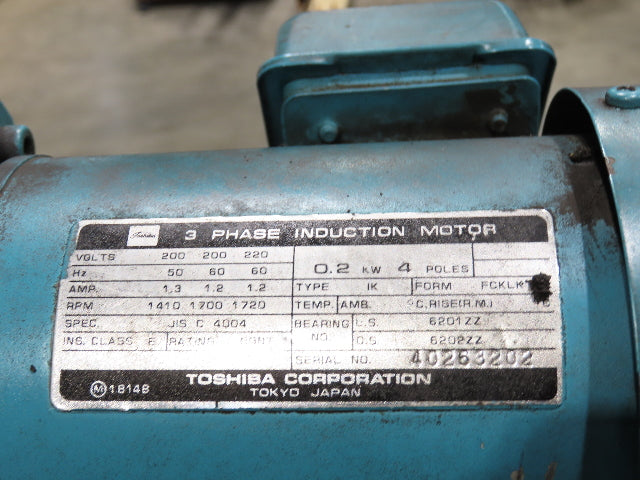 Tsubaki CNC Chip Conveyor 84" Infeed 44" Discharge 220V 3PH w/Coolant Tank Pump