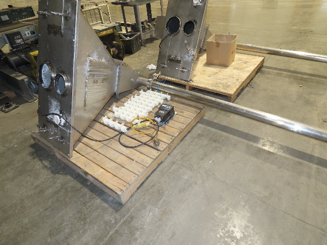 Uni-Spense Dry Powder Screw Feeder Distributor Food Grade Hopper Sifter 9' Auger