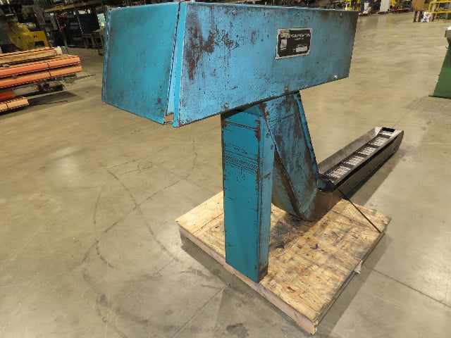 Mayfran Chip-Tote Hinge Belt CNC Chip Conveyor 68" Infeed 44" Discharge 460V 3PH