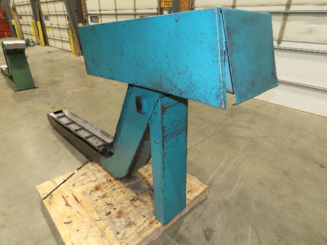Mayfran Chip-Tote Hinge Belt CNC Chip Conveyor 68" Infeed 44" Discharge 460V 3PH