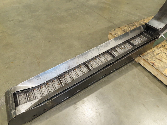 Mayfran Chip-Tote Hinge Belt CNC Chip Conveyor 68" Infeed 44" Discharge 460V 3PH