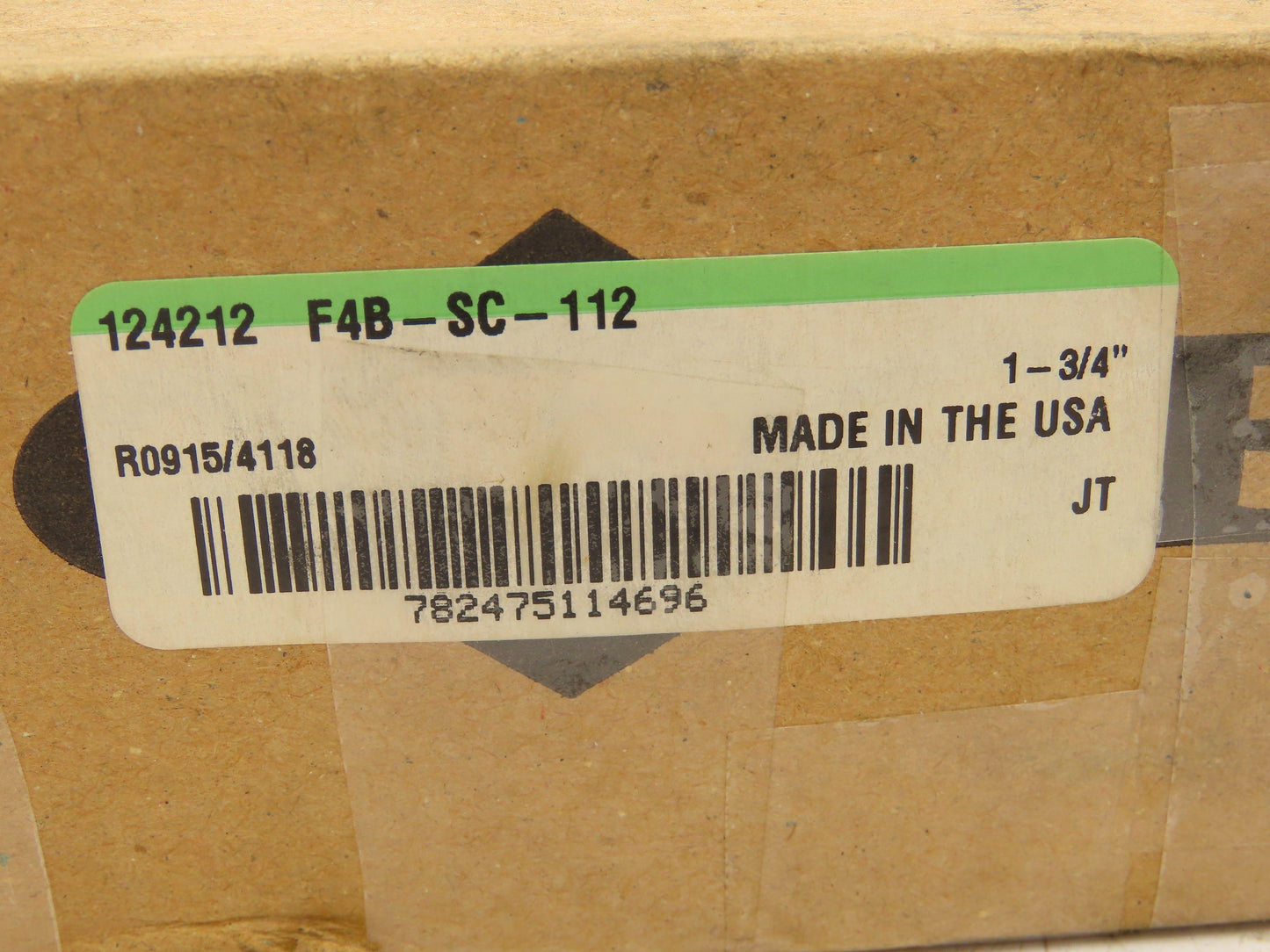 Dodge F4B-SC-112 Flange-Mount Ball Bearing Unit 1-3/4"Bore 4-Bolt Flange