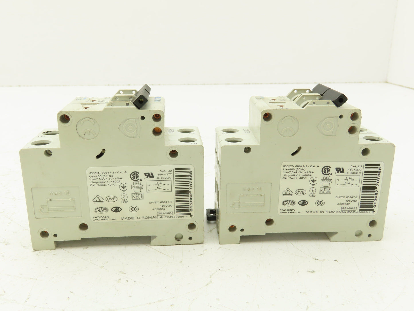 Eaton FAZ-D32/2 Circuit breaker 2-Pole 32A Lot of 2
