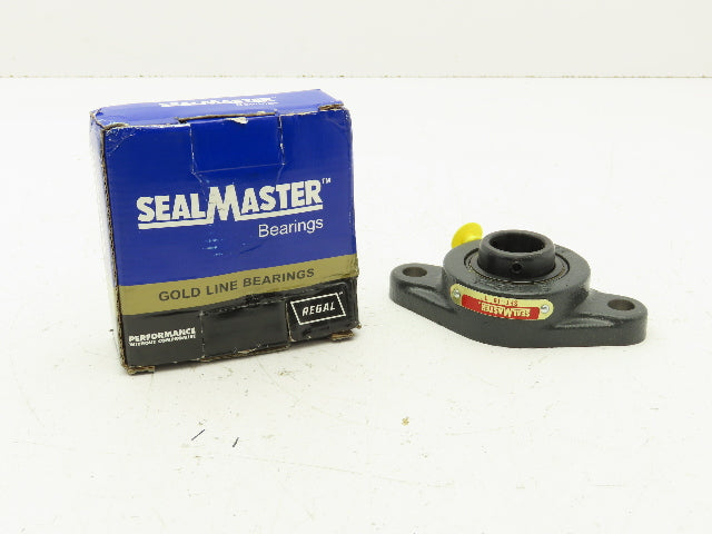 SealMaster SFT-16 2-Bolt Flange Mount Ball Bearing Unit 1" Bore Cast Iron