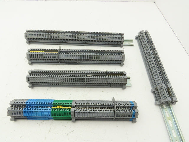 Morsettitalia MI EURO 4 Terminal Blocks Din Rail Block 600V 30A Lot of 199