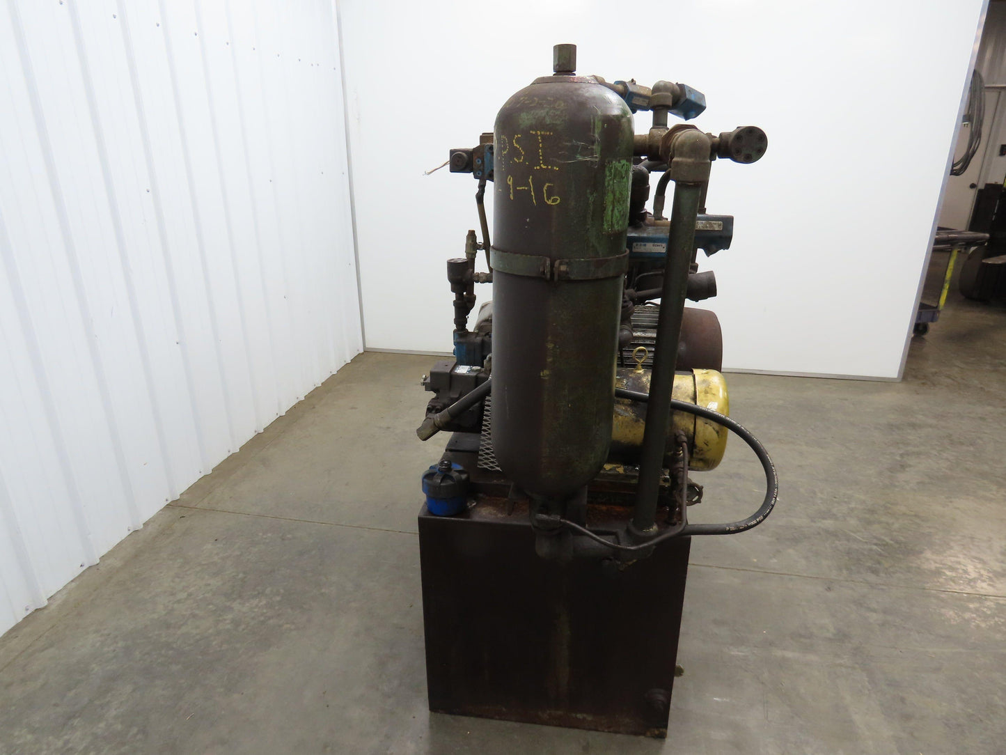 Dual Hydraulic Pump 60 Gallon Power Unit 2500 PSI 13GPM 10GPM Bladder Tank 460V