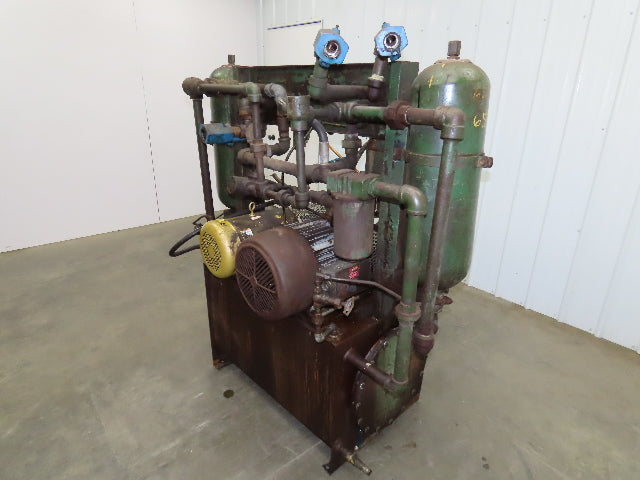 Dual Hydraulic Pump 60 Gallon Power Unit 2500 PSI 13GPM 10GPM Bladder Tank 460V