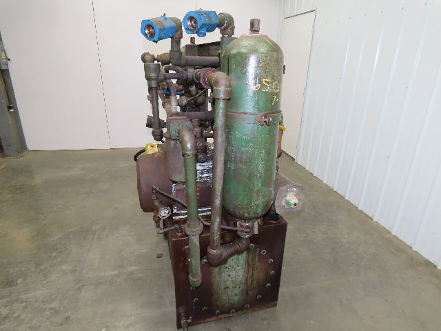 Dual Hydraulic Pump 60 Gallon Power Unit 2500 PSI 13GPM 10GPM Bladder Tank 460V