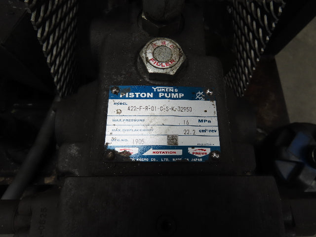 Dual Hydraulic Pump 60 Gallon Power Unit 2500 PSI 13GPM 10GPM Bladder Tank 460V