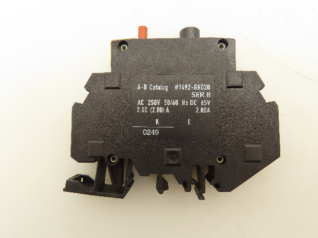 Allen Bradley 1492-GH020 Miniature Circuit Breaker 2A 250V Lot of 5