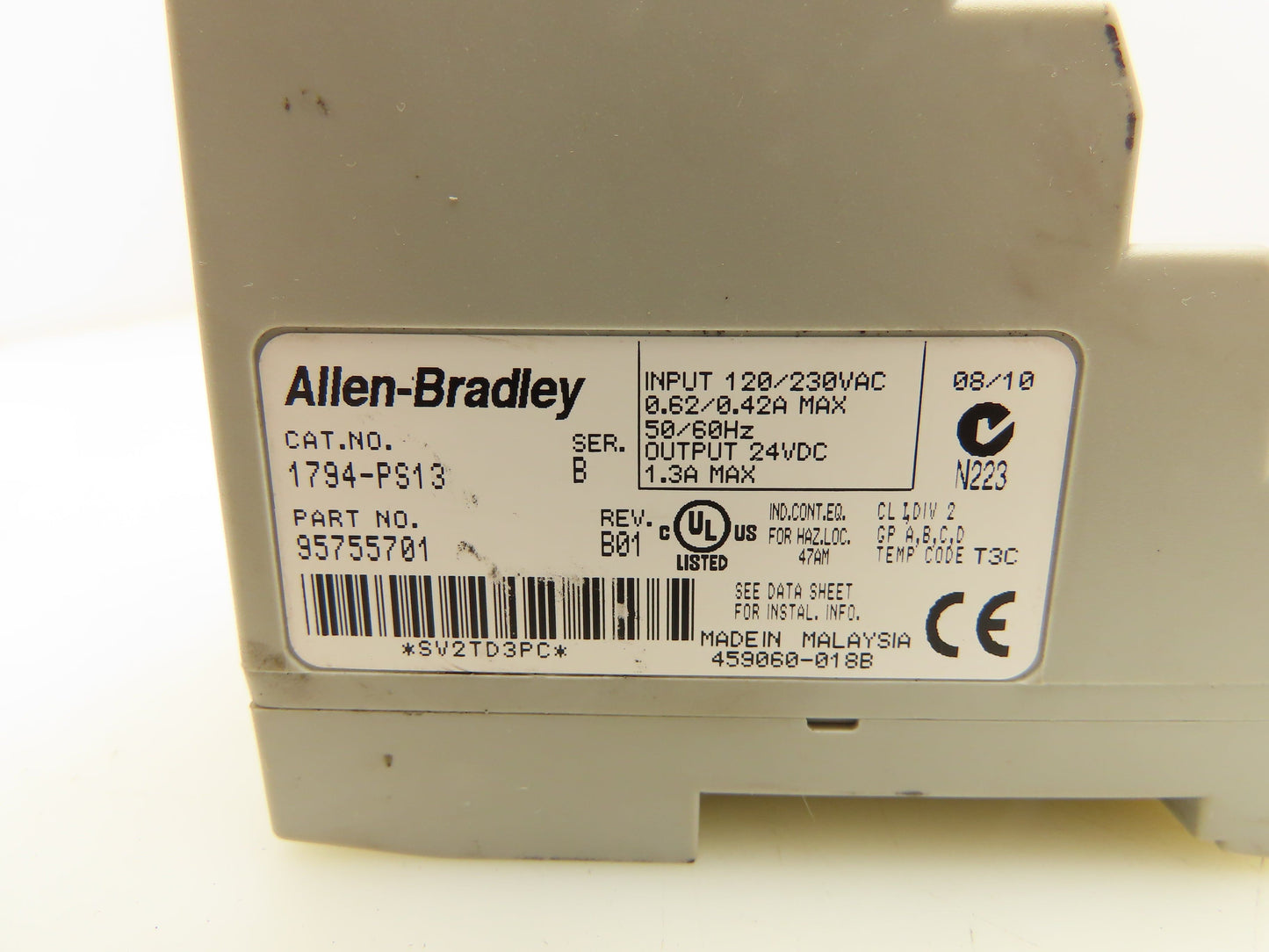 Allen Bradley 1794-PS13 Power Supply Module 24VDC Lot of 2
