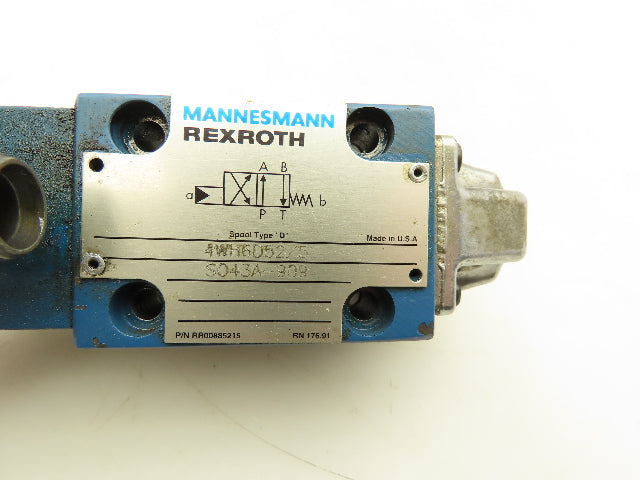 Rexroth 4WH6D52/5-S043A-909 Hydraulic Directional Flow Control Valve 2-Position