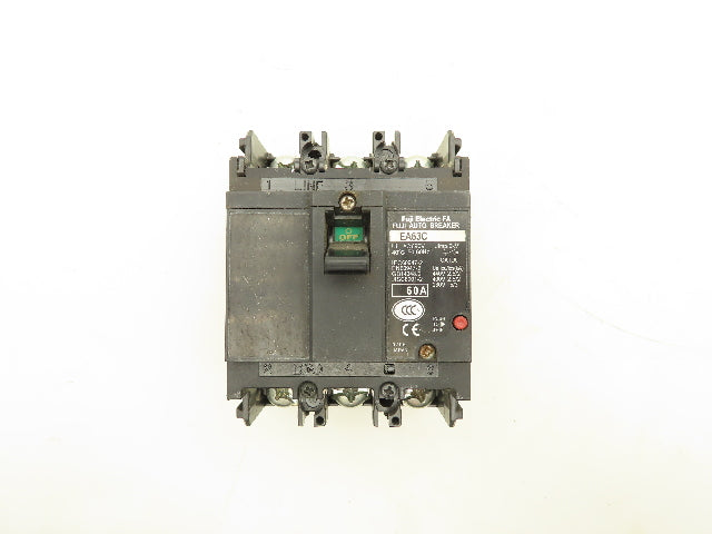 Fuji Electric EA63C Auto Circuit Breaker 60A 690V 3 Pole