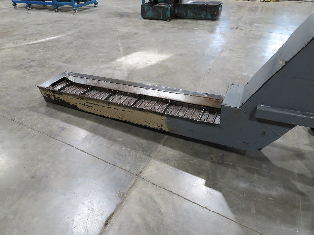 Jorgensen CNC Chip Conveyor 9" Belt 77" Infeed 40-44" Discharge 460V 3PH