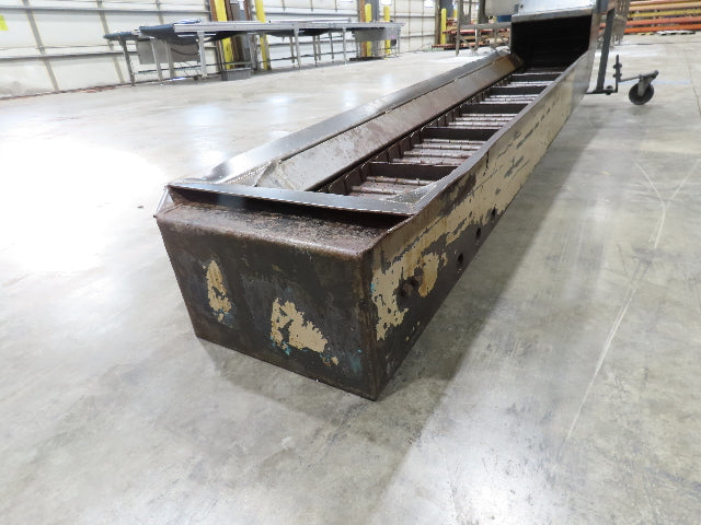 Jorgensen CNC Chip Conveyor 9" Belt 77" Infeed 40-44" Discharge 460V 3PH