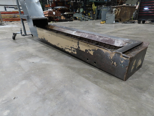 Jorgensen CNC Chip Conveyor 9" Belt 77" Infeed 40-44" Discharge 460V 3PH