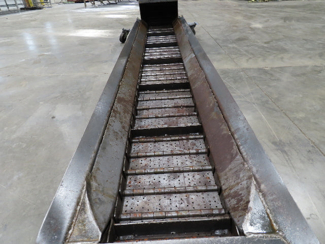 Jorgensen CNC Chip Conveyor 9" Belt 77" Infeed 40-44" Discharge 460V 3PH