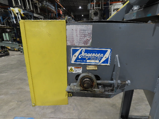 Jorgensen CNC Chip Conveyor 9" Belt 77" Infeed 40-44" Discharge 460V 3PH