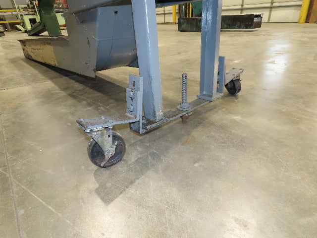 Jorgensen CNC Chip Conveyor 9" Belt 77" Infeed 40-44" Discharge 460V 3PH