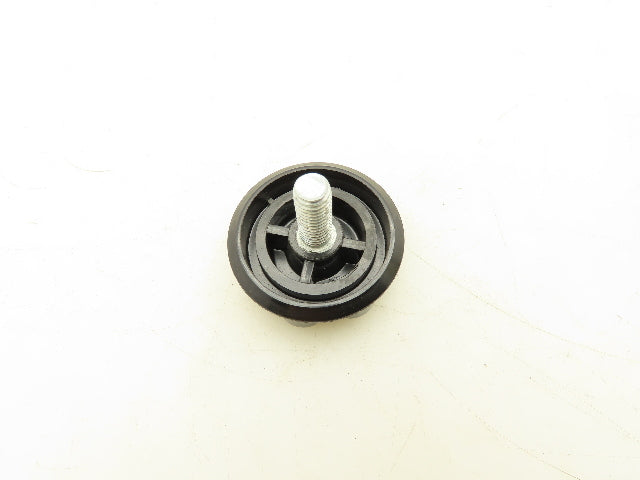 McMaster Carr 6479K41 Black Plastic Knob 3/8"-16 x 1" Stud 2" Head Lot of 20